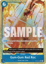 Variant art for Gum-Gum Red Roc (OP04-056_p4)
