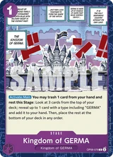 Card art for Kingdom of GERMA (OP06-079_r1)