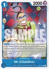 Card art for Mr.3(Galdino) (OP09-056_r1)