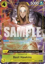Card art for Basil Hawkins (OP10-109_p1)