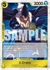 Card art for X.Drake (OP10-114_p1)
