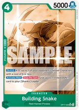 Card art for Building Snake (OP17-025_p1)