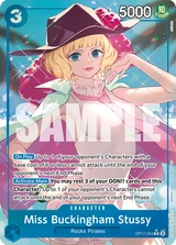 Card art for Miss Buckingham Stussy (OP17-054_p1)