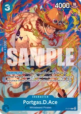 Card art for Portgas.D.Ace (P-074_p1)