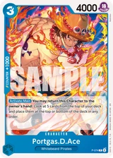 Card art for Portgas.D.Ace (P-074_r1)
