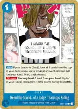 Card art for I Heard the Sound...of a Lady&#39;s Teardrops Falling (EB04-029)