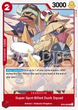 Card art for Super Spot-Billed Duck Troops (OP04-009)