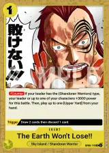 Card art for The Earth Will Not Lose! (OP08-115)