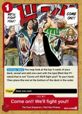 Card art for Come On!! We&#39;ll Fight You!! (OP09-020)