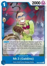 Card art for Mr.3(Galdino) (OP09-056)