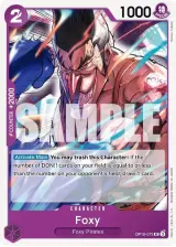 Card art for Foxy (OP10-075)