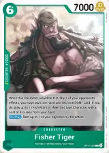 Card art for Fisher Tiger (OP11-035)