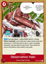 Card art for Color of Observation Haki (OP12-017)