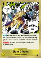 Card art for Slam Gibson (OP12-117)