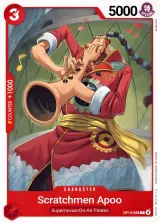 Card art for Scratchmen Apoo (OP14-008)