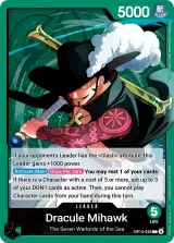 Dracule Mihawk leader card