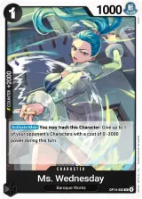 Card art for Ms. Wednesday (OP14-083)