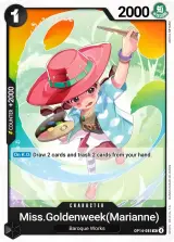 Card art for Miss.Goldenweek(Marianne) (OP14-085)