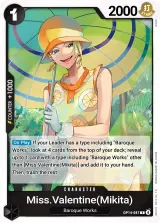 Card art for Miss.Valentine(Mikita) (OP14-087)