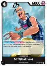 Card art for Mr.3(Galdino) (OP14-092)