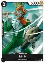 Card art for Mr.9 (OP14-095)