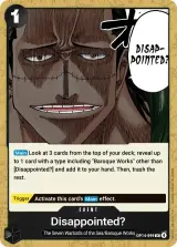 Card art for Disappointed? (OP14-099)