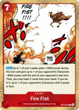 Card art for Fire Fist (OP15-020)