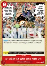 Card art for Let&#39;s Show &#39;Em What We&#39;re Made Of!! (OP16-019)