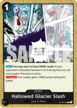 Card art for Hallowed Glacier Slash (OP16-100)