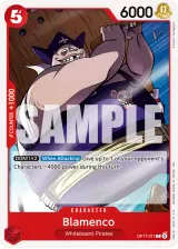 Card art for Blamenco (OP17-011)