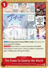 Card art for The Power to Destroy the World (OP17-018)