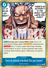 Card art for There&#39;s No Authority in the World That Lasts Forever!!! (OP17-055)