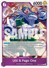 Card art for Ulti &amp; Page One (OP17-060)