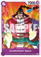 Card art for Scratchmen Apoo (OP17-070)