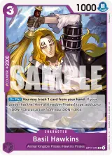 Card art for Basil Hawkins (OP17-073)