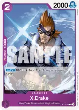 Card art for X.Drake (OP17-075)