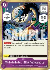 Card art for Wo Ro Ro Ro Ro... I Think I&#39;ve Sobered Up (OP17-076)