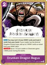 Card art for Drunken Dragon Bagua (OP17-078)
