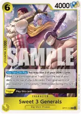 Card art for Sweet 3 Generals (OP17-114)