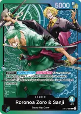 Roronoa Zoro & Sanji leader card